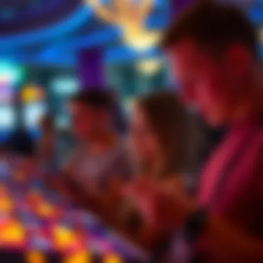 Players engaging with digital slot games on their devices