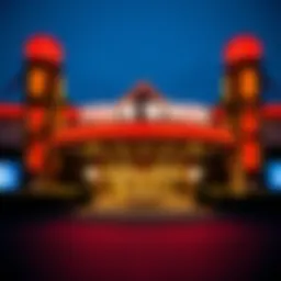 Exterior view of Four Winds Casino Michigan showcasing its vibrant entrance