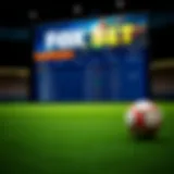 Fox Bet Sportsbook Interface An overview of the Fox Bet Sportsbook interface showcasing betting options
