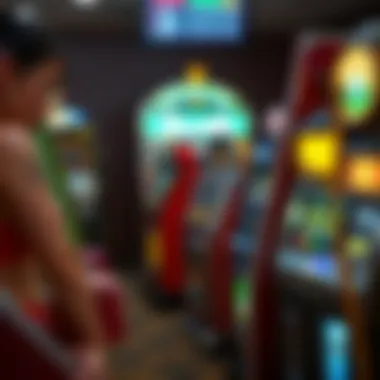 An array of vintage gamble machines showcasing various designs and styles
