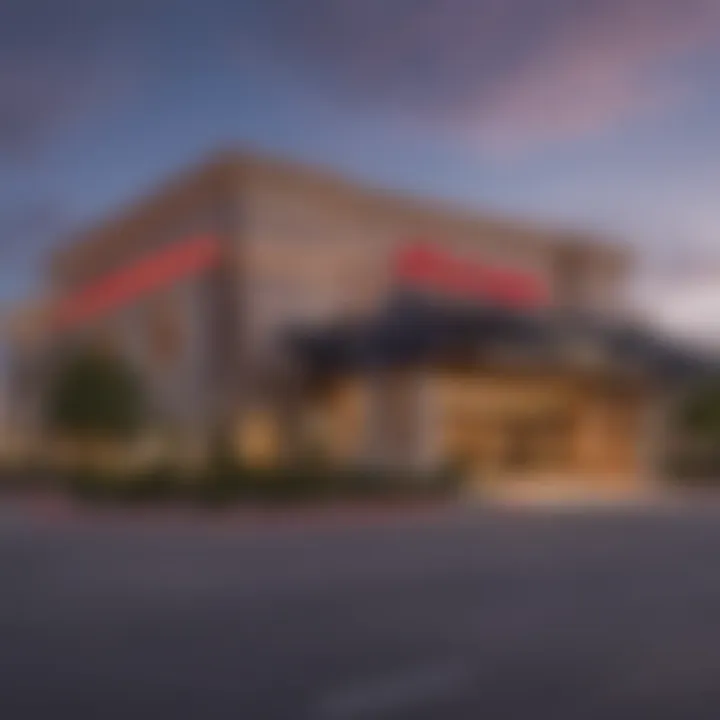 Exterior view of Harrah Casino Cherokee showcasing its architectural design