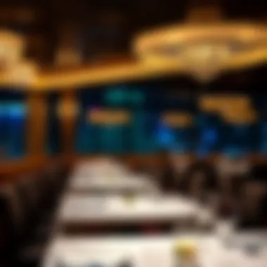 Elegant Dining at Harrah's Metropolis Elegant dining setting at one of Harrah's Metropolis restaurants