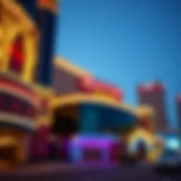 Exterior view of Harrah's Metropolis showcasing its vibrant architecture