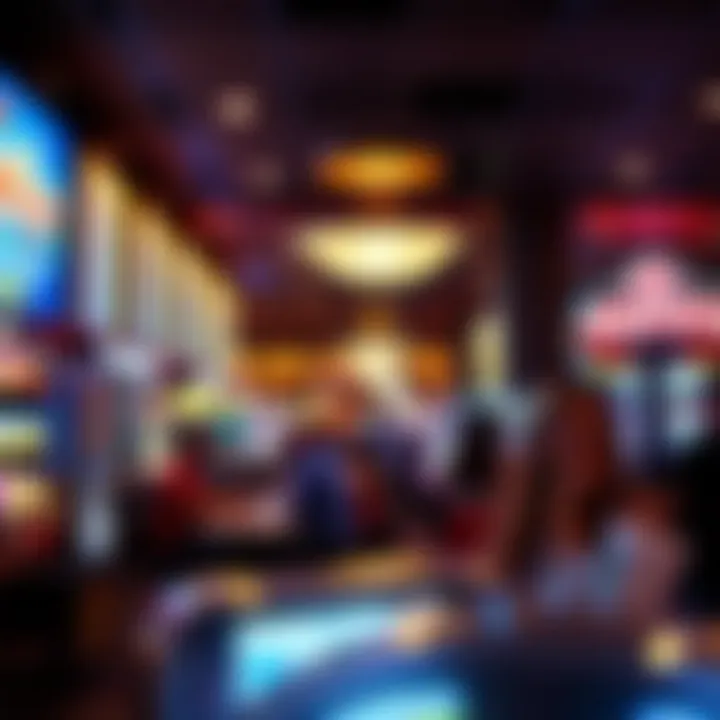 Excitement on the Gaming Floor Inside the gaming floor bustling with activity and excitement