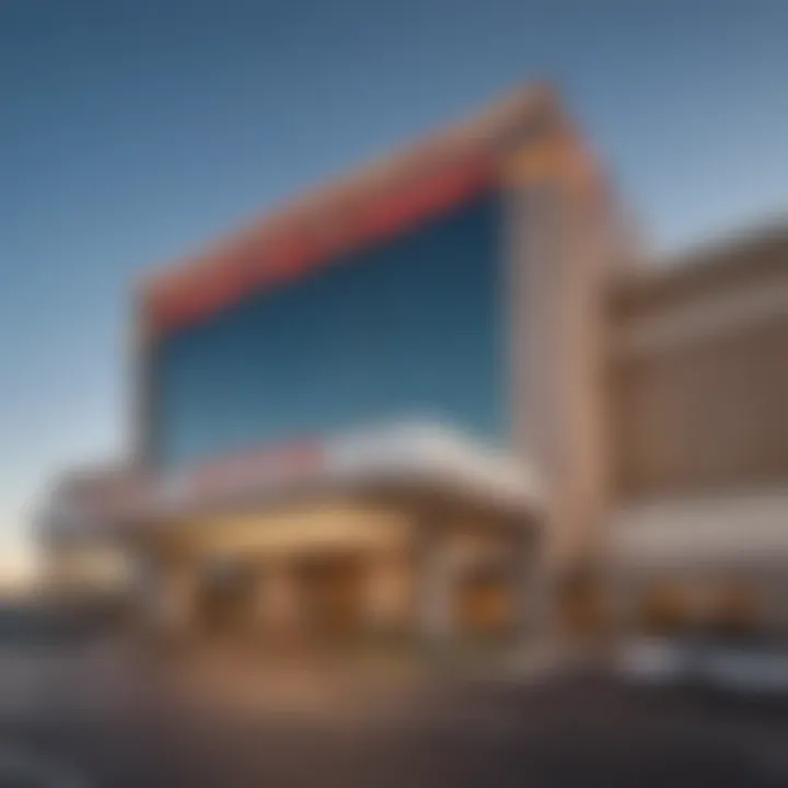 Exterior view of Hollywood Casino in York, PA, showcasing its modern architecture