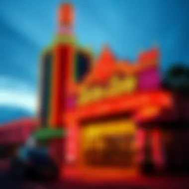 Vibrant Architecture of Lucky Lady Casino Exterior view of Larry Flynt's Lucky Lady Casino showcasing its vibrant architecture