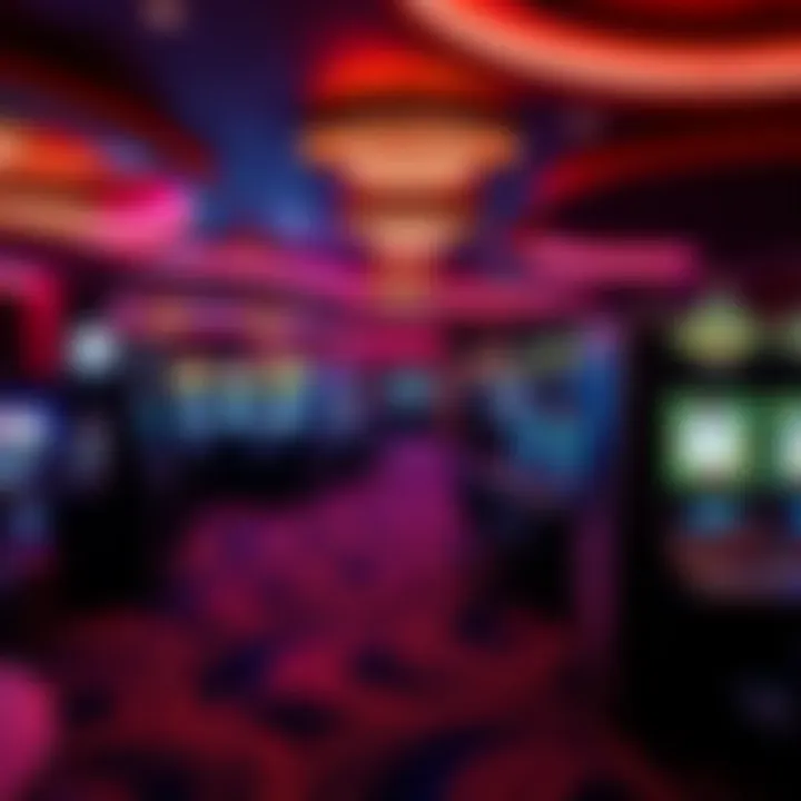 Engaging Gaming Experience Inside the Casino Interior gaming area filled with slot machines and gaming tables