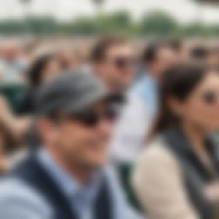 Spectators enjoying the excitement of a race day at Laurel Park