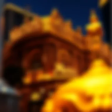 Historical facade of Mario's Golden Nugget, showcasing its architectural elegance and design.