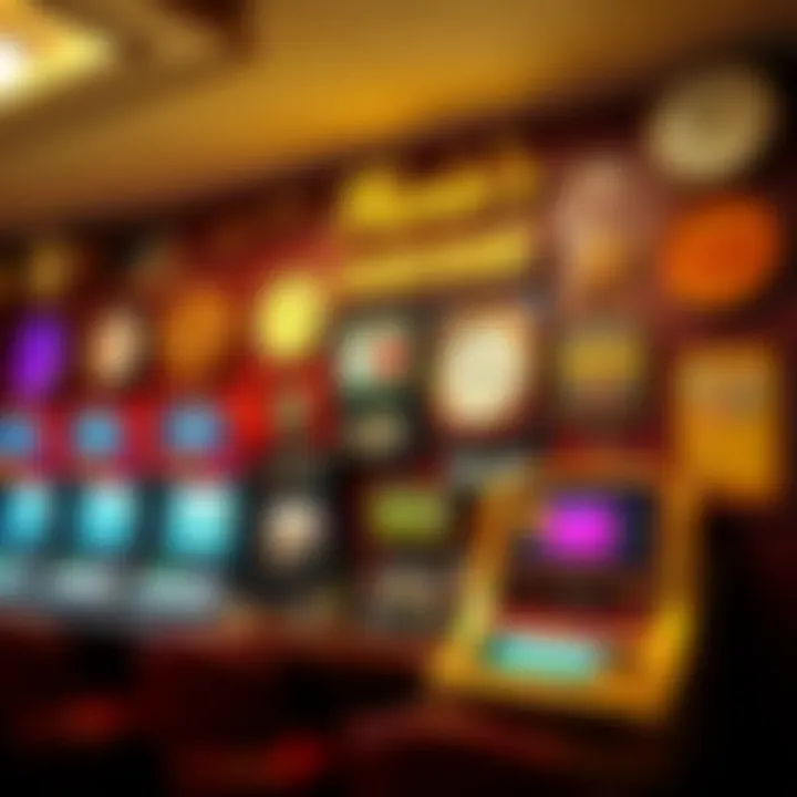 A detailed display of casino memorabilia and artifacts reflecting the cultural history of Mario's Golden Nugget.