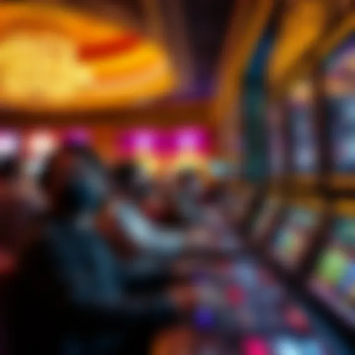 Players enjoying an immersive experience at Mario's Golden Nugget, surrounded by excitement.