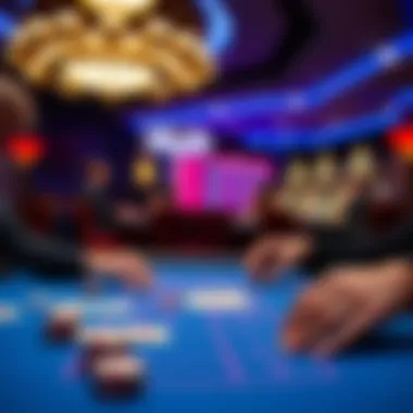 Psychological elements in a game of blackjack