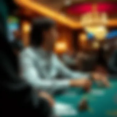 Strategic player observing the game