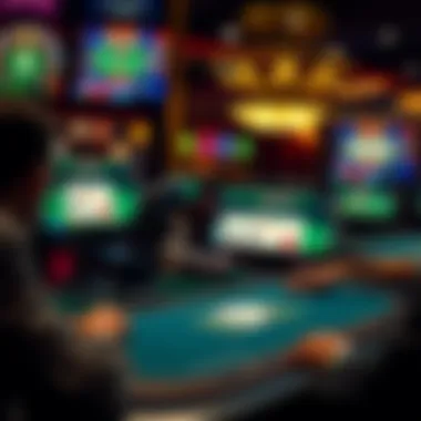 Various online poker game interfaces