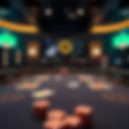 Strategic poker table layout