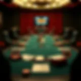 Strategic poker table layout