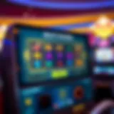 Interactive Slot Finder Interface MGM Grand Slot Finder interface on a digital screen