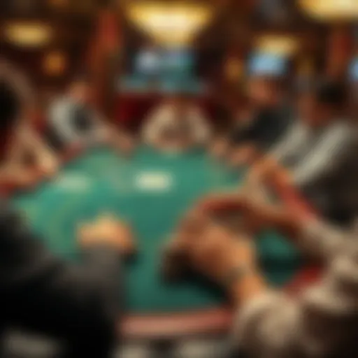 Engaging poker table setup showcasing various game variants