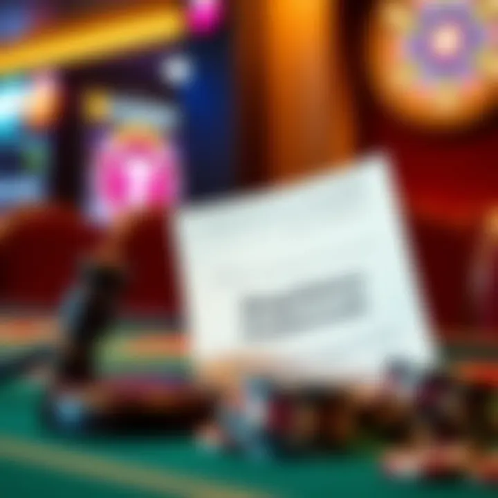 A legal document symbolizing regulations in gaming