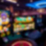 A vibrant online casino interface showcasing popular games