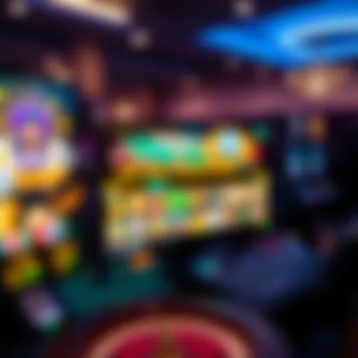 A vibrant online casino interface showcasing popular games