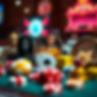 Diverse Genres in Online Gaming A collection of diverse gaming icons representing different genres and cash reward opportunities