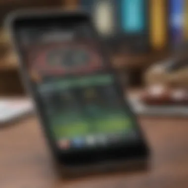 iPhone Sports Betting App Interface A close-up view of an iPhone displaying a sports betting app interface