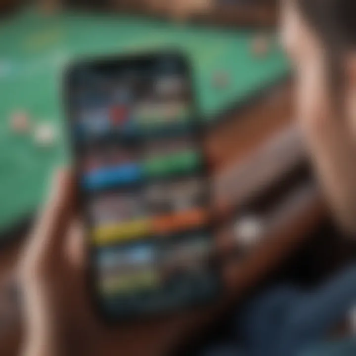 A vibrant graphic showcasing top rated sports betting apps on iPhone