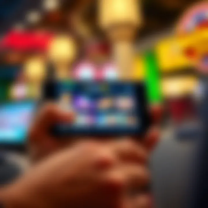 A smartphone displaying gambling apps