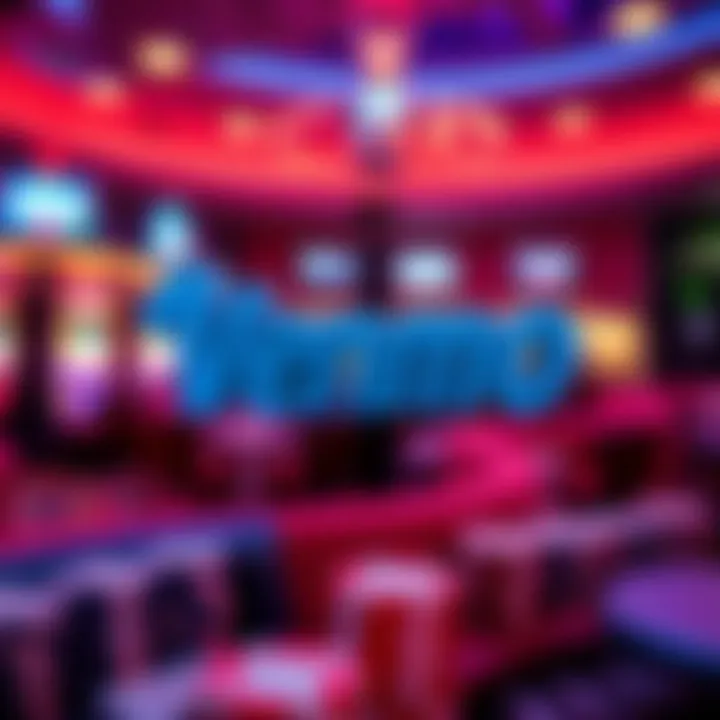 Venmo logo with casino elements