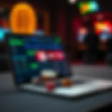 Digital Betting Platforms in Nebraska Online betting platforms interface on a laptop