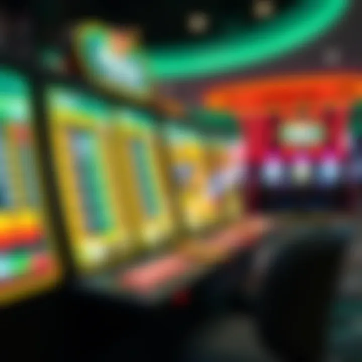 A close-up of innovative casino technology, highlighting a digital betting system