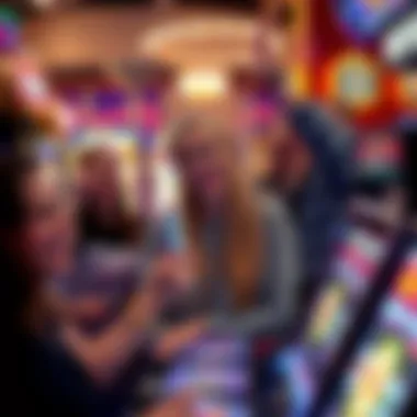 Players celebrating a significant slot win