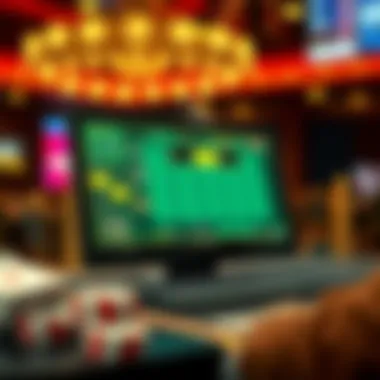 A graphic depicting modern technology utilized by online casinos for enhanced user experience.