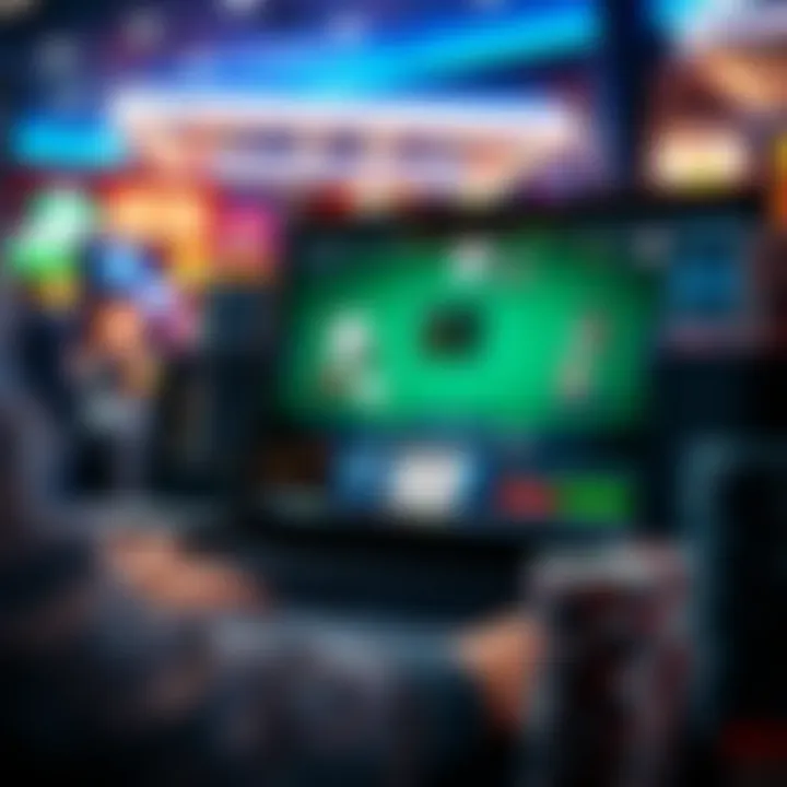 User Interface of Online Poker Applications Overview of online poker applications interface