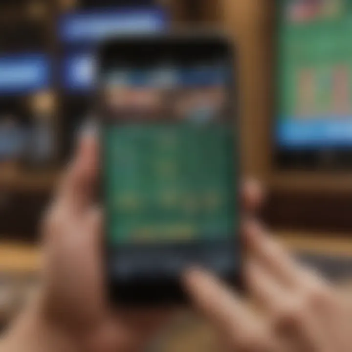 A close-up of a smartphone displaying a sports betting app