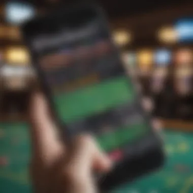 A close-up of a smartphone displaying a sports betting app