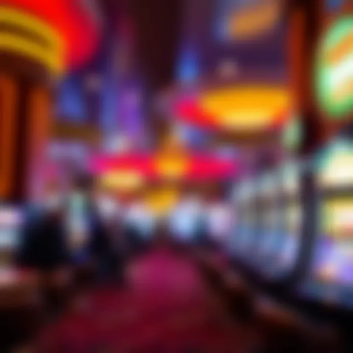 Interior view of a bustling casino in Pittsburgh