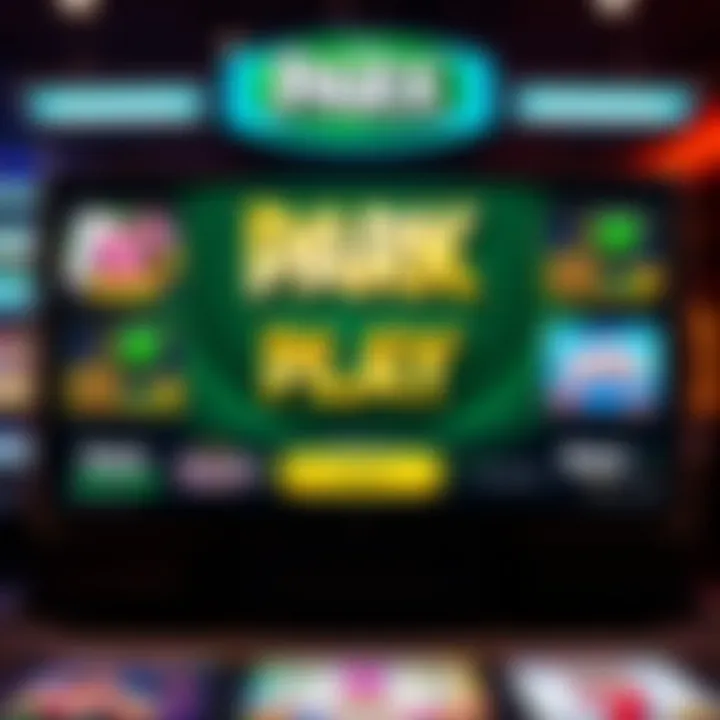 An overview of Parx Online Casino's user interface showcasing the free play feature