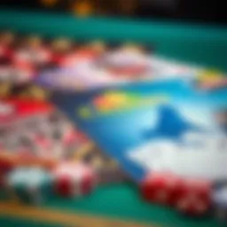 Detailed view of casino promotional materials