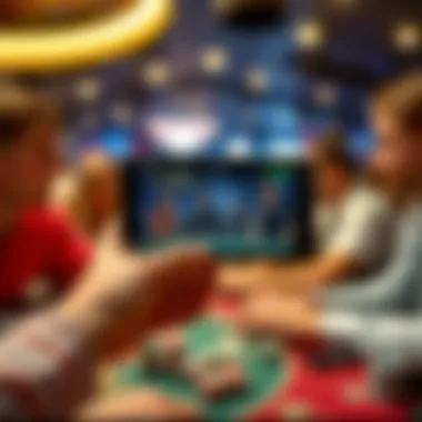Community features and player interaction within Poker Stars app
