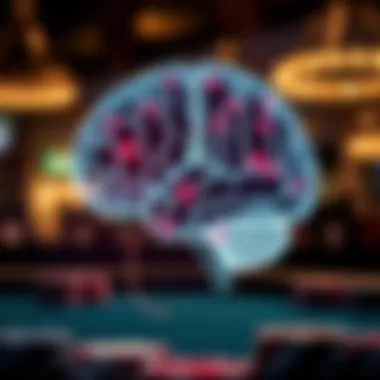 Mental Agility in Poker Strategy A brain graphic illustrating mental agility and strategic thought processes.