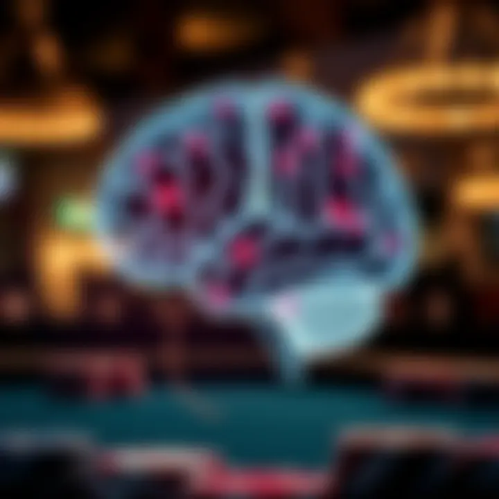 Mental Agility in Poker Strategy A brain graphic illustrating mental agility and strategic thought processes.