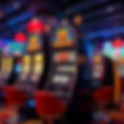 A vibrant slot machine showcasing its intricate design and colorful graphics