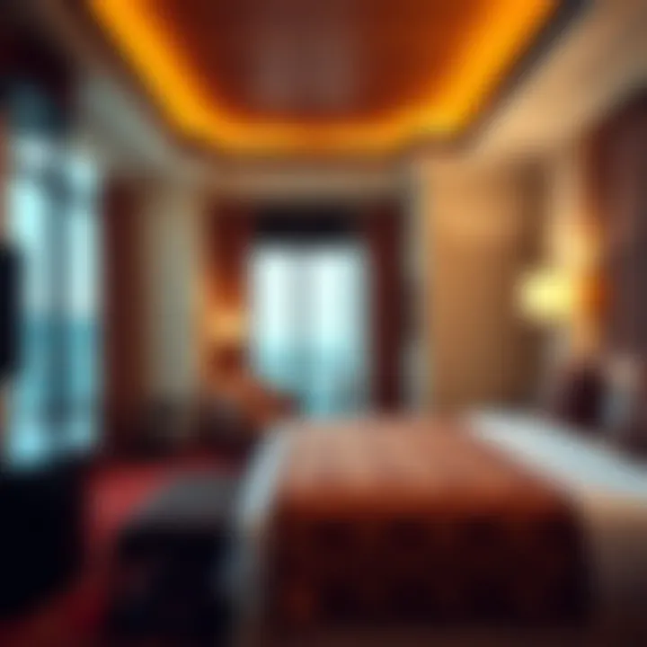 Luxurious guest room at South Point Hotel and Casino