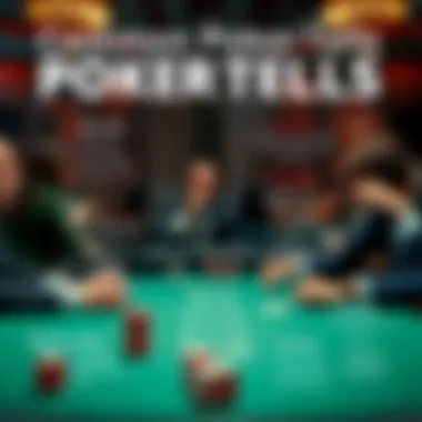 An illustration of common poker tells, highlighting specific behaviors and their meanings.