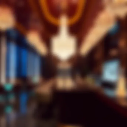 Luxurious bar setting with elegant decor