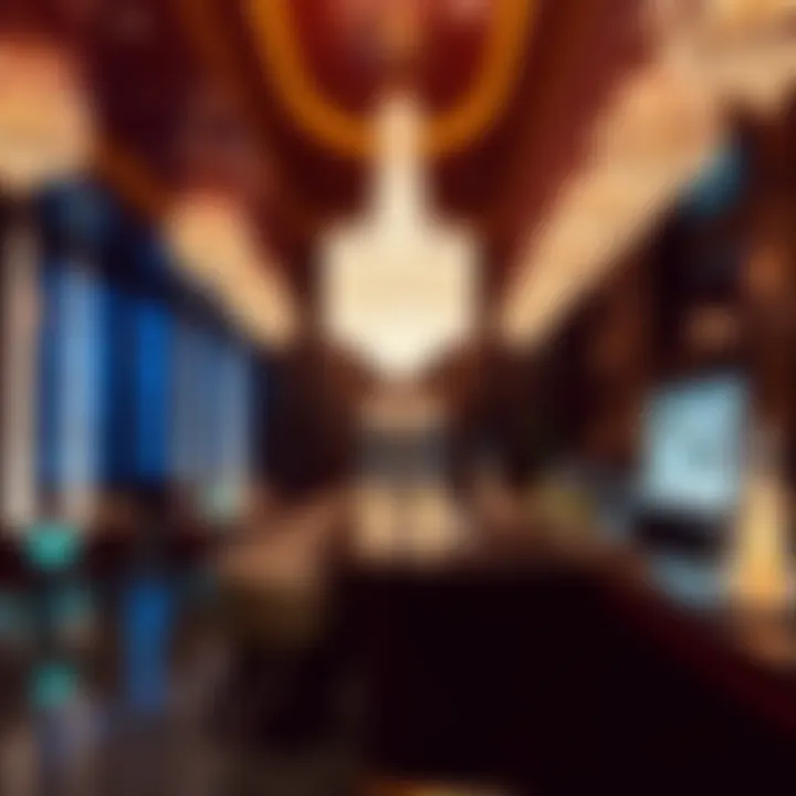 Luxurious bar setting with elegant decor