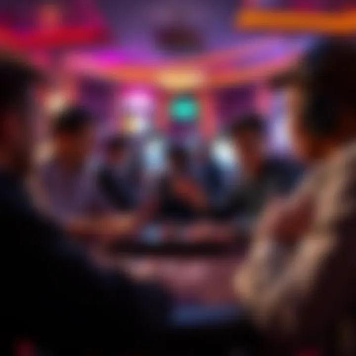 Group of enthusiasts engaged in a strategic card game