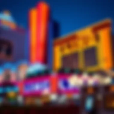 The vibrant exterior of The LINQ LV capturing the essence of Las Vegas nightlife